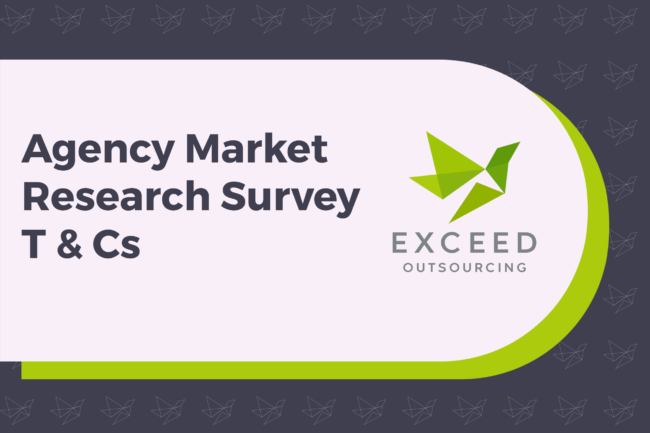 Terms and Conditions for Agency Market Research Survey
