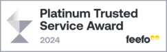 Feefo Platinum Trusted Service Award 2024